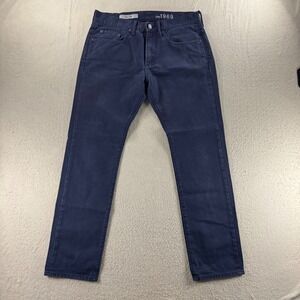 GAP 1969 Mens Slim Fit Navy Blue Pants Size 30x30 Everyday Smart Casual Workwear